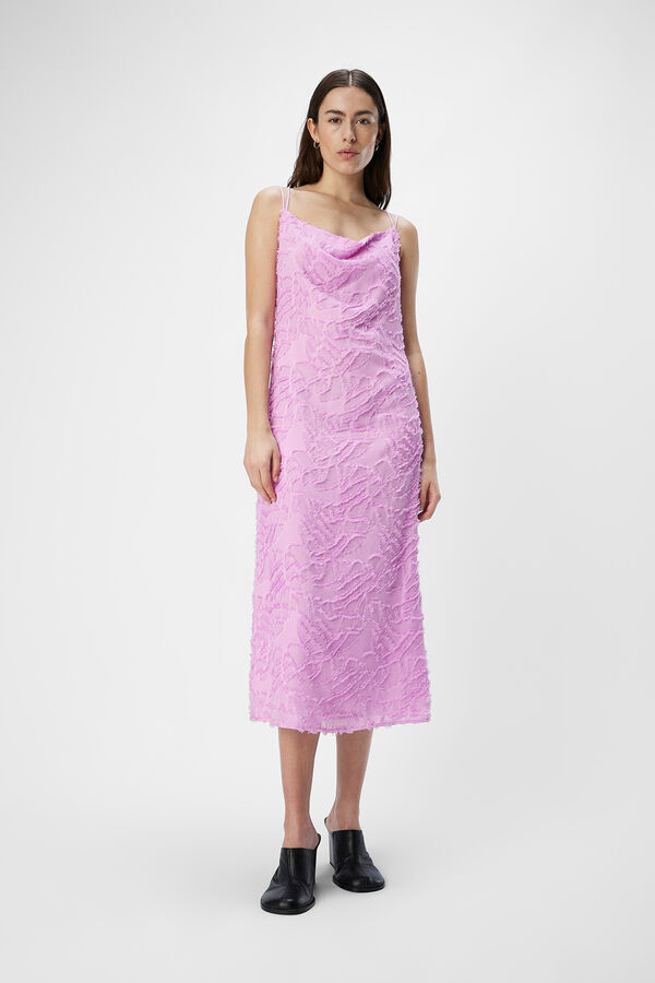 Object Vestido de alças midi  Roxo