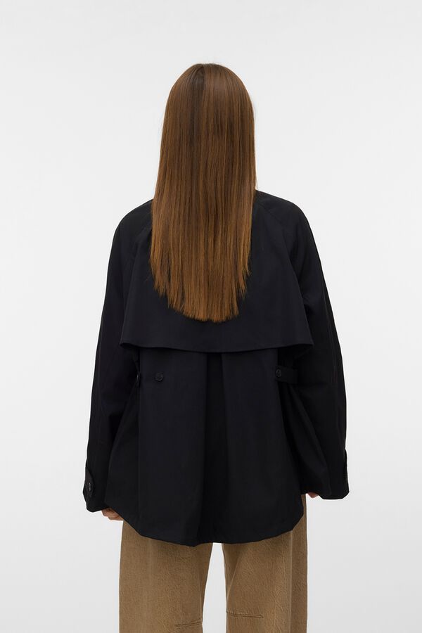Vero Moda Casaco de manga comprida gola subida Preto