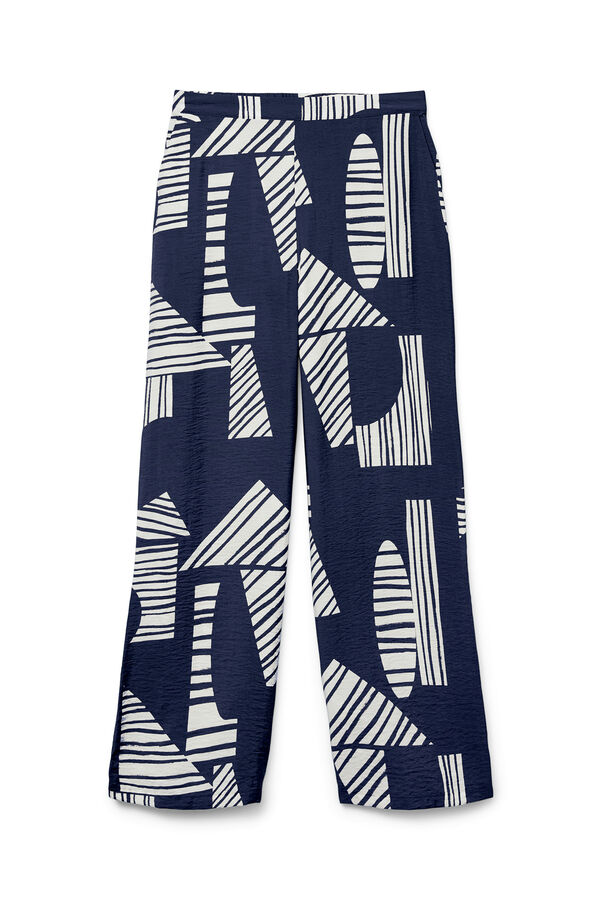Vero Moda Pantal&oacute;n largo fluido Azul oscuro