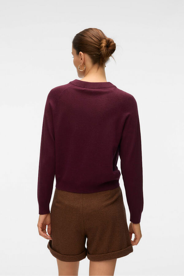 Vero Moda Jersey de punto botones dorados Morado