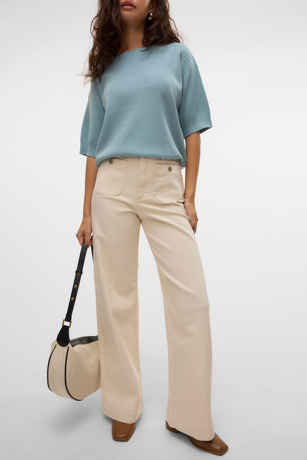 Vero Moda Curve Jeans plus size corte alta Subiu