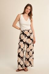 Molly Bracken Cal&ccedil;a comprida de mulher estampada Preto