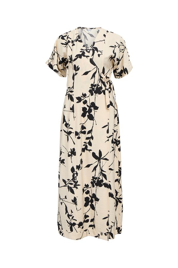 Object Vestido largo estampado Beige