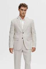 Selected Blazer Regular Fit 100% linho Castanho