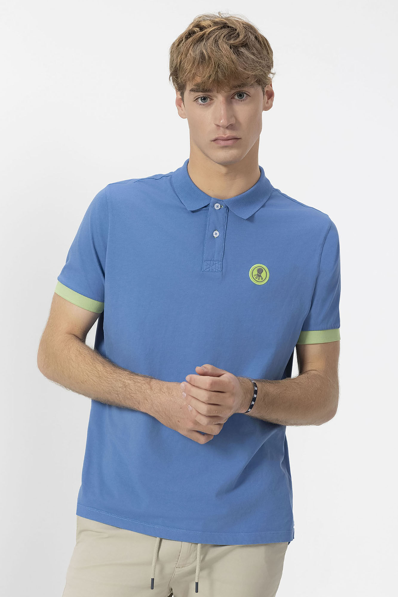 elPulpo Polo lavado parche contraste