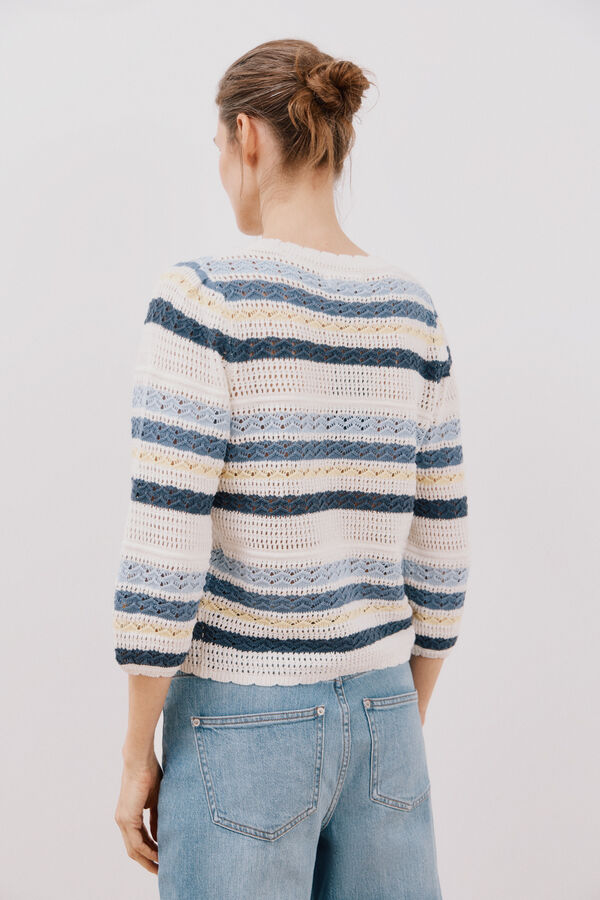 Cortefiel Jersey rayas multicolor Azul