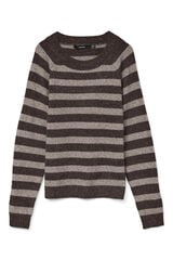Vero Moda Jersey de mujer b&aacute;sico manga larga Marr&oacute;n oscuro