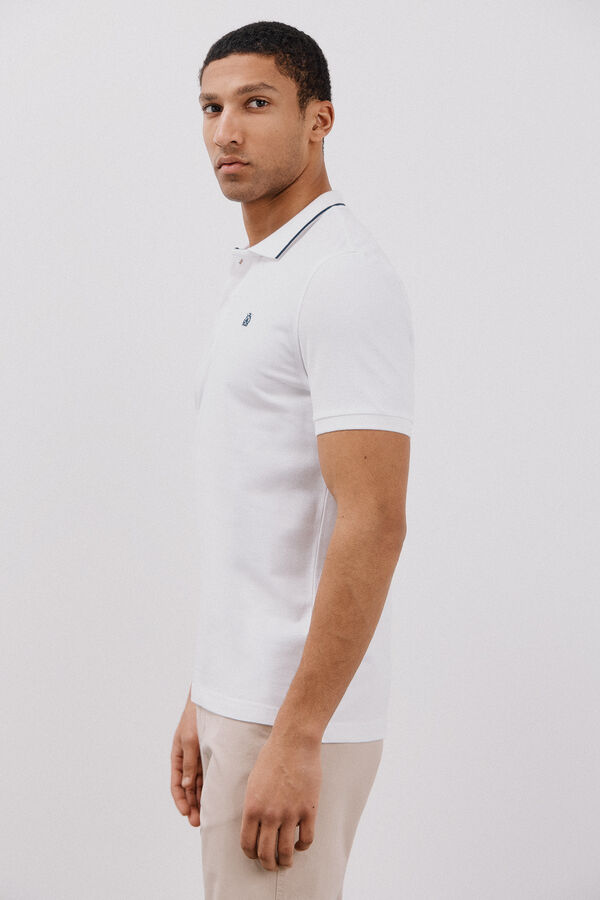 Cortefiel Polo com pontas Branco