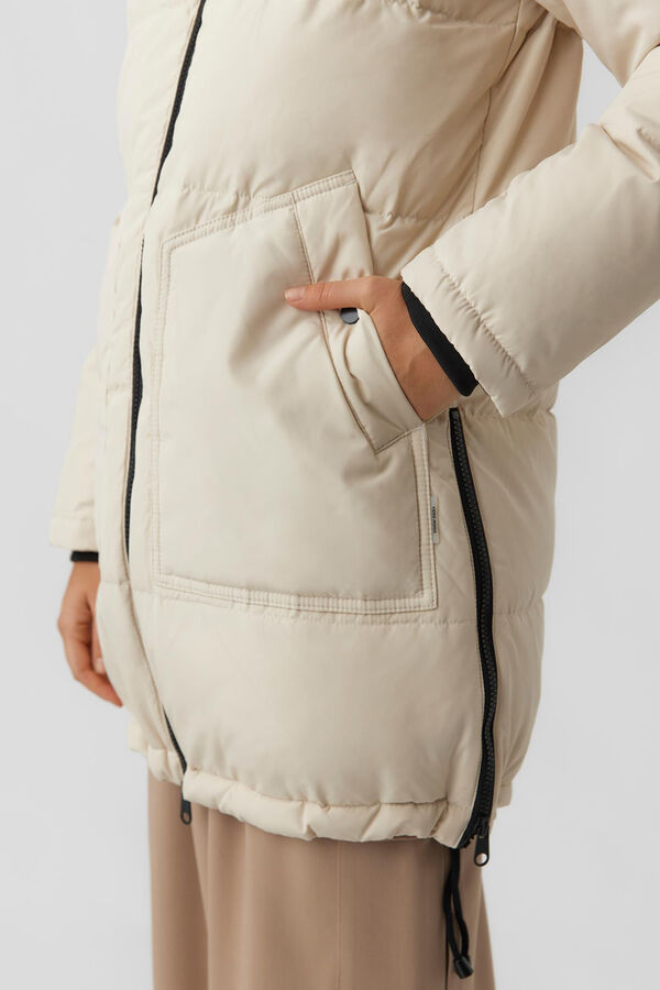 Vero Moda Sobretudo alcochoado com capuz Cinzento