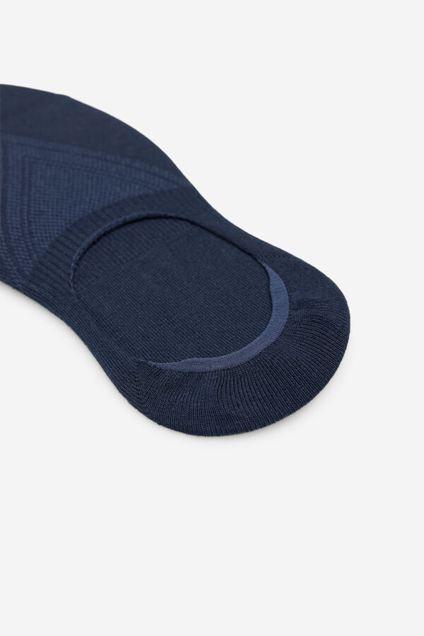 Cortefiel Meia COOLMAX&reg; invis&iacute;vel Azul