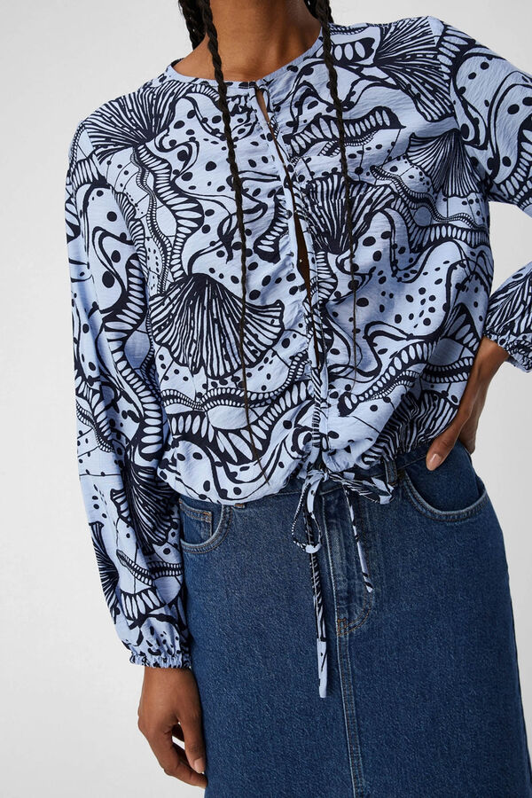 Object Blusa estampada Azul