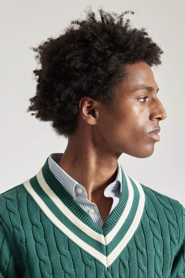 PuroEGO camisa de cr&iacute;quete  Verde