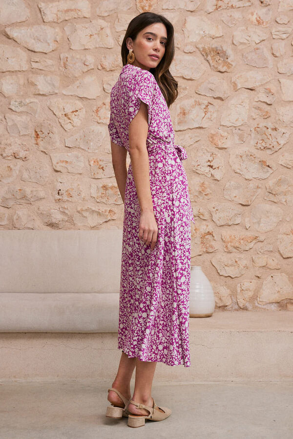 Pol&iacute;n Et Moi Vestido camisero Romelia Morado