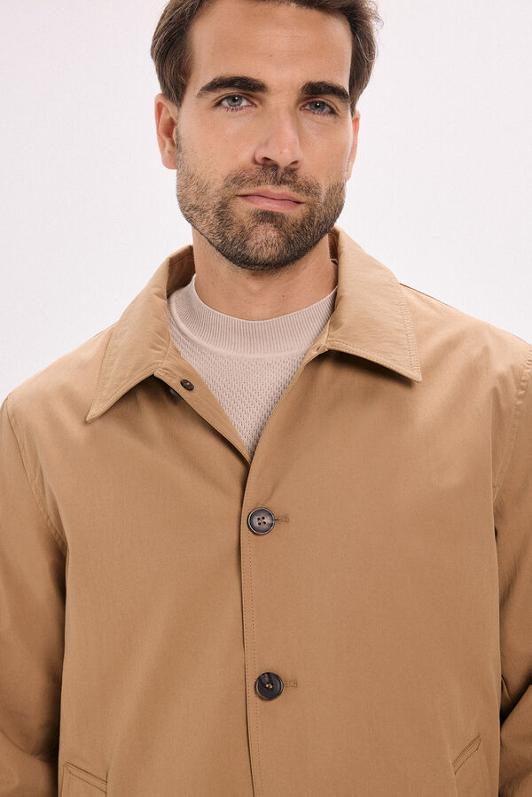 Jack & Jones Cazadora regular fit waterproof Marr&oacute;n
