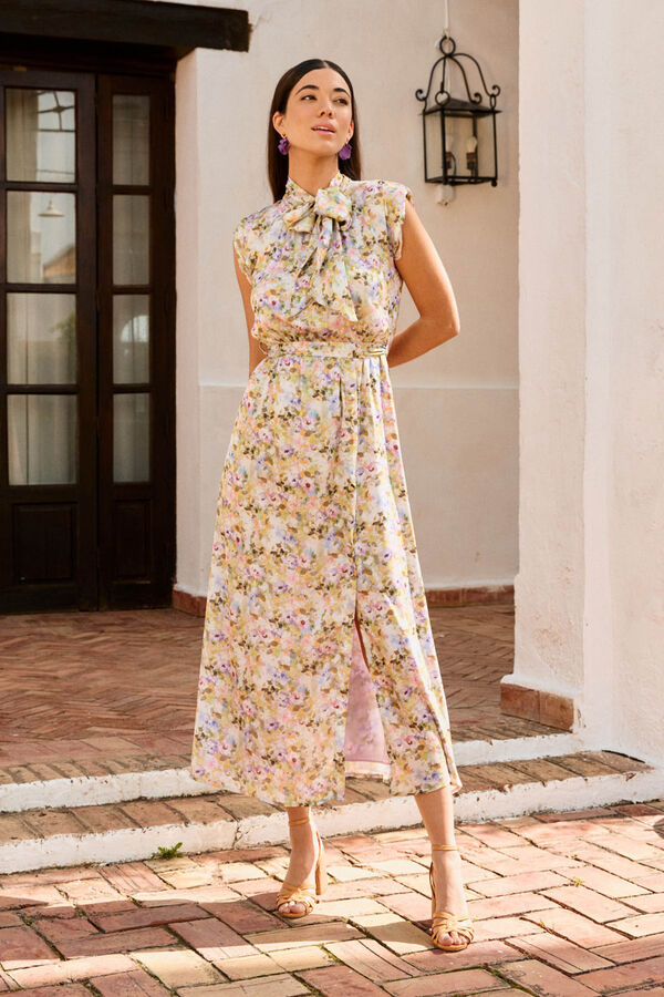 Pol&iacute;n Et Moi Vestido largo con estampado floral Multicolor