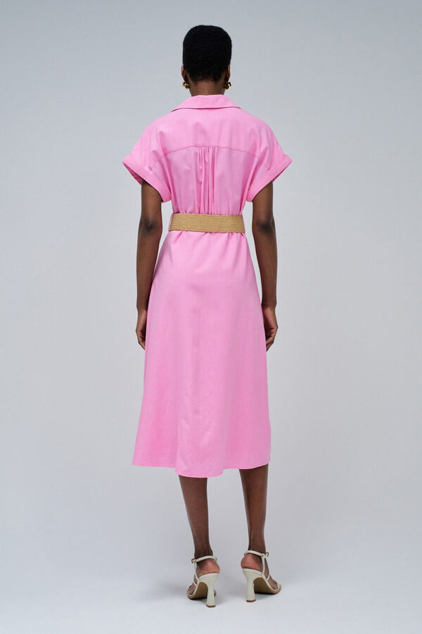 Salsa Jeans Vestido camisa de linho Subiu