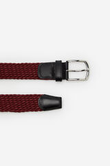 Cortefiel Cinturón trenzado textil Rojo