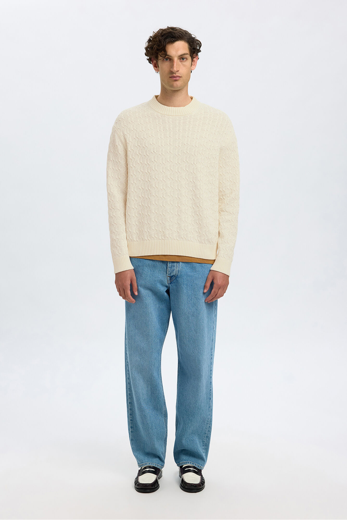 Selected Jersey estructura 100% algod&oacute;n org&aacute;nico.