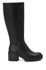 XTI Bota biker feminina com salto Preto