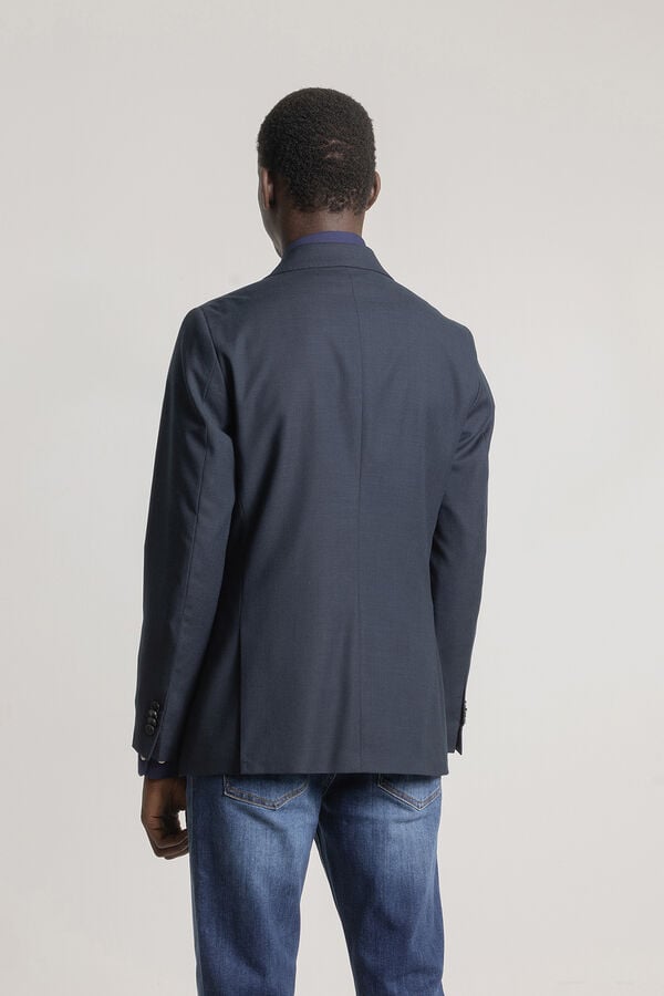 PuroEGO Americana cruzada slim fit Azul marino