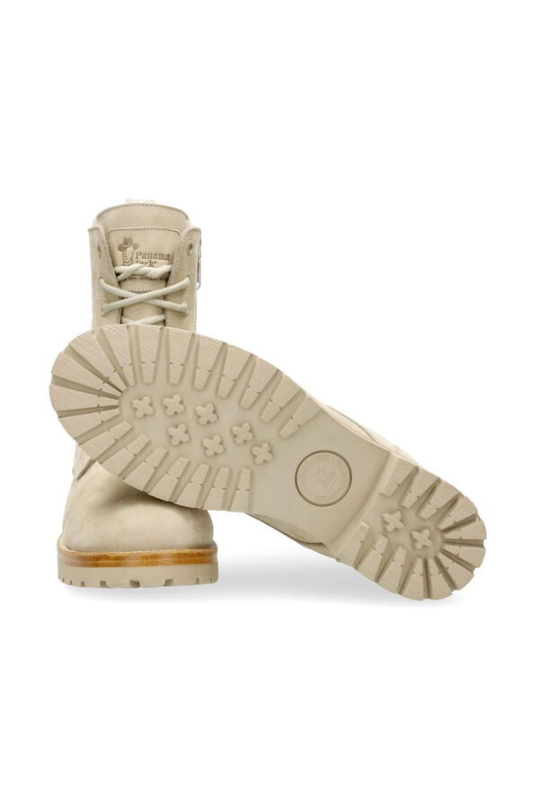 Panama Jack Bota mujer plana Beige