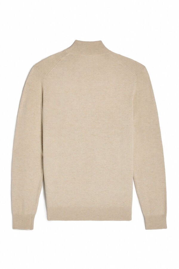 OOTO Jersey cuello alto Beige