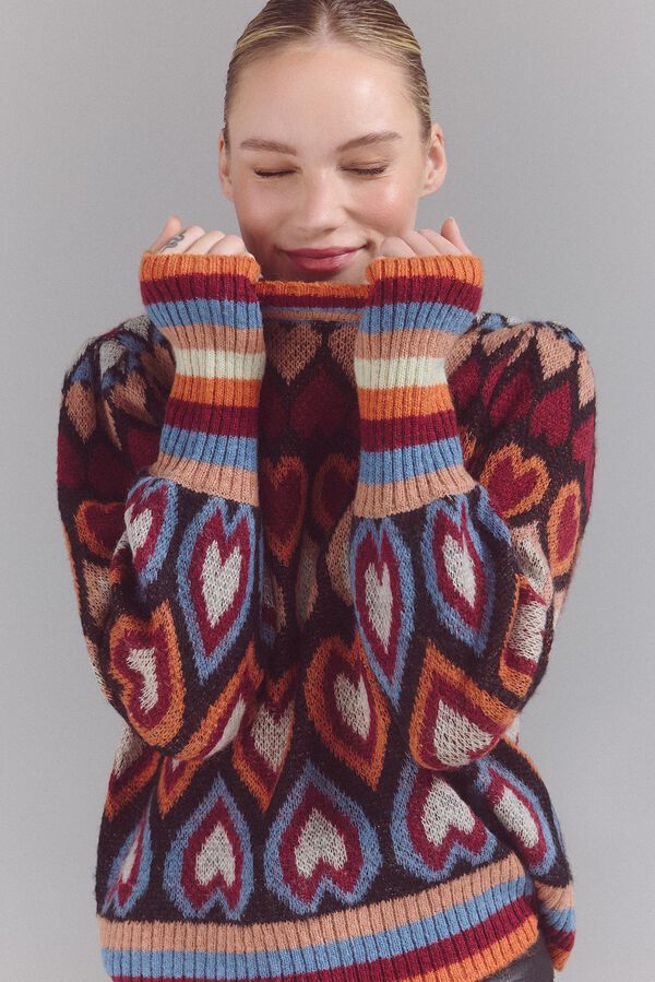 Slowlove Jersey punto fantas&iacute;a Naranja