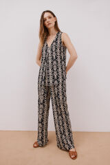 Cortefiel Pantal&oacute;n de punto estampado Estampado blanco