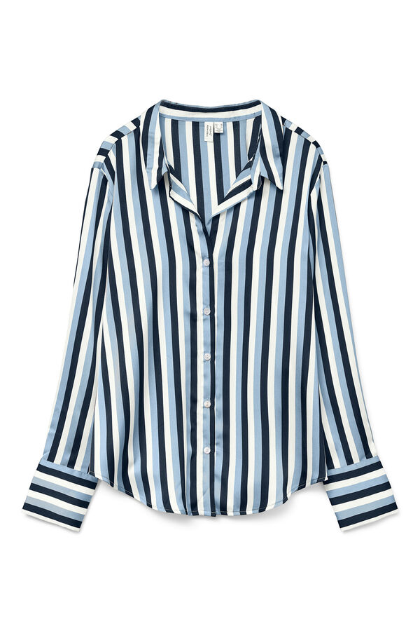 Vero Moda Camisa riscas manga comprida Azul