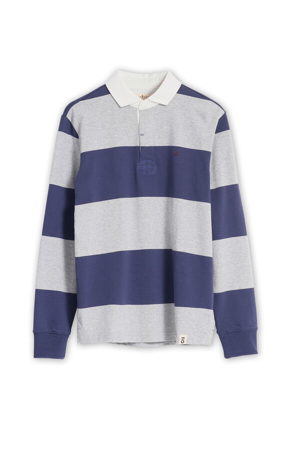 PuroEGO Polo rayas Gris