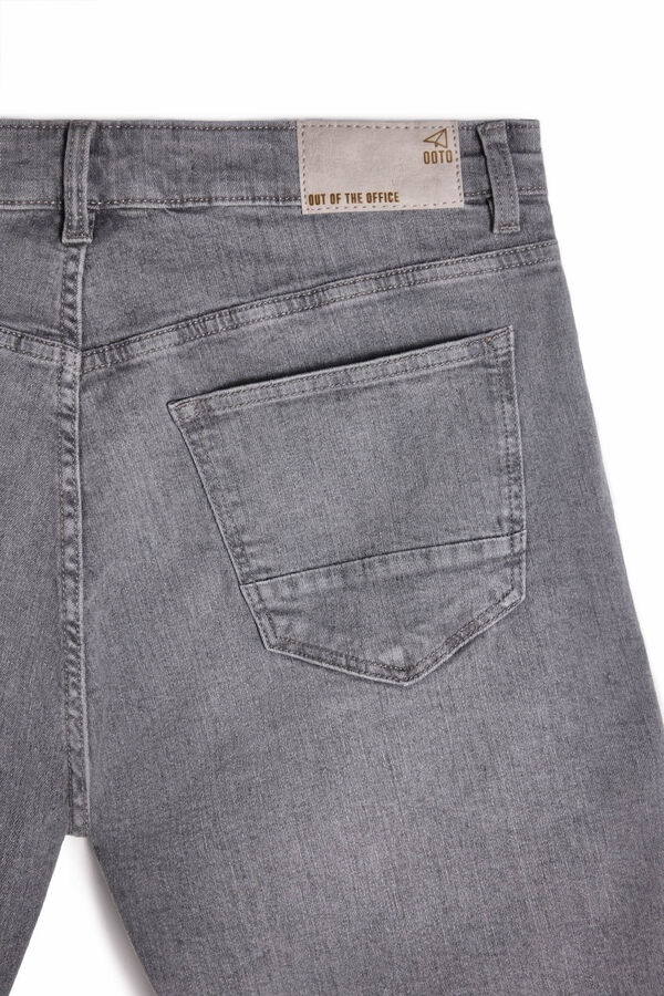 OOTO Bermuda denim logo OOTO Cinzento