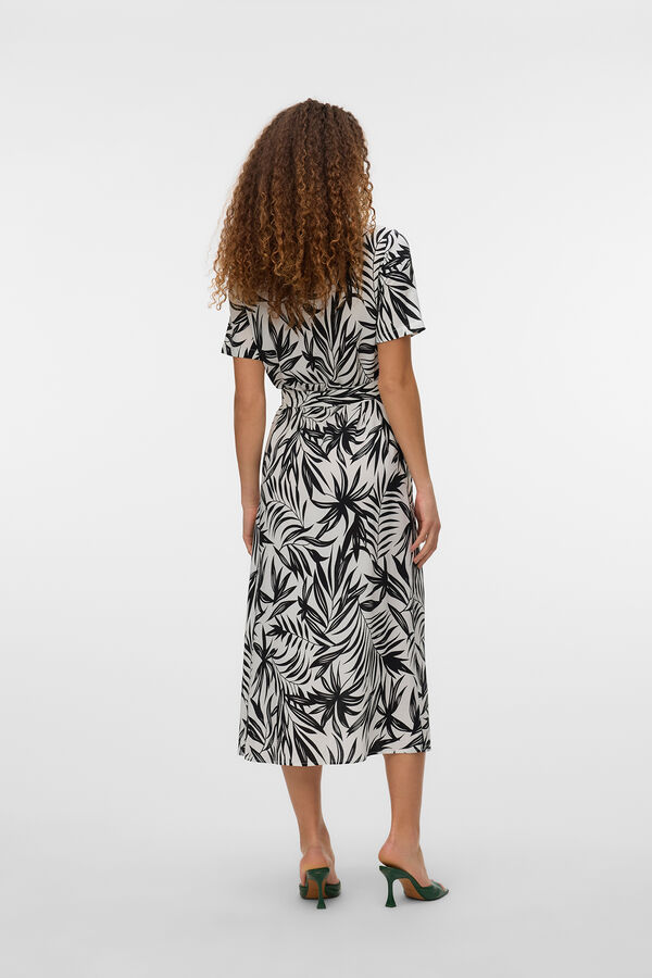 Vero Moda Vestido midi camisero Blanco