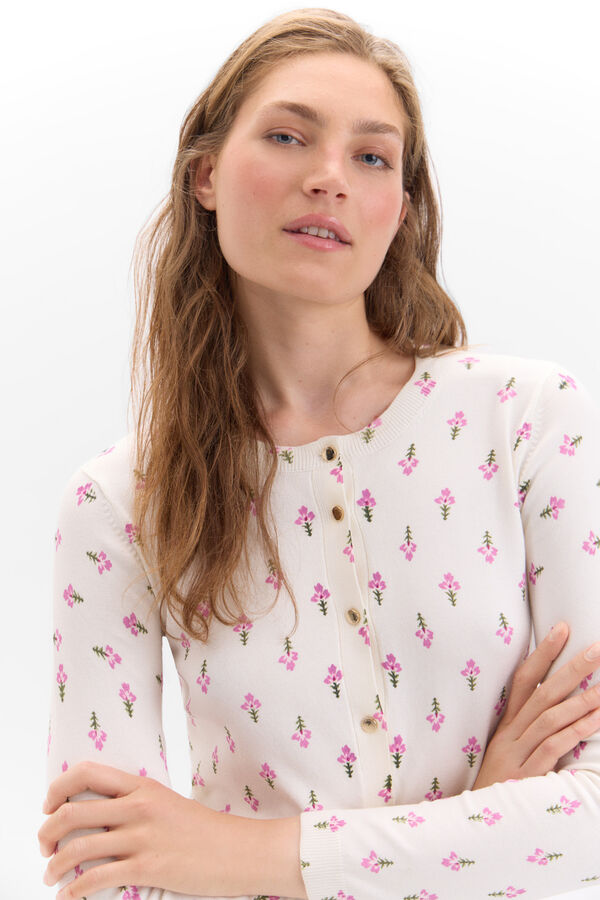 Cortefiel Casaco b&aacute;sico de malha Multicolorido