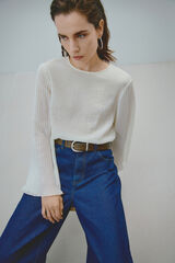 Vila Blusa com manga comprida Tostado