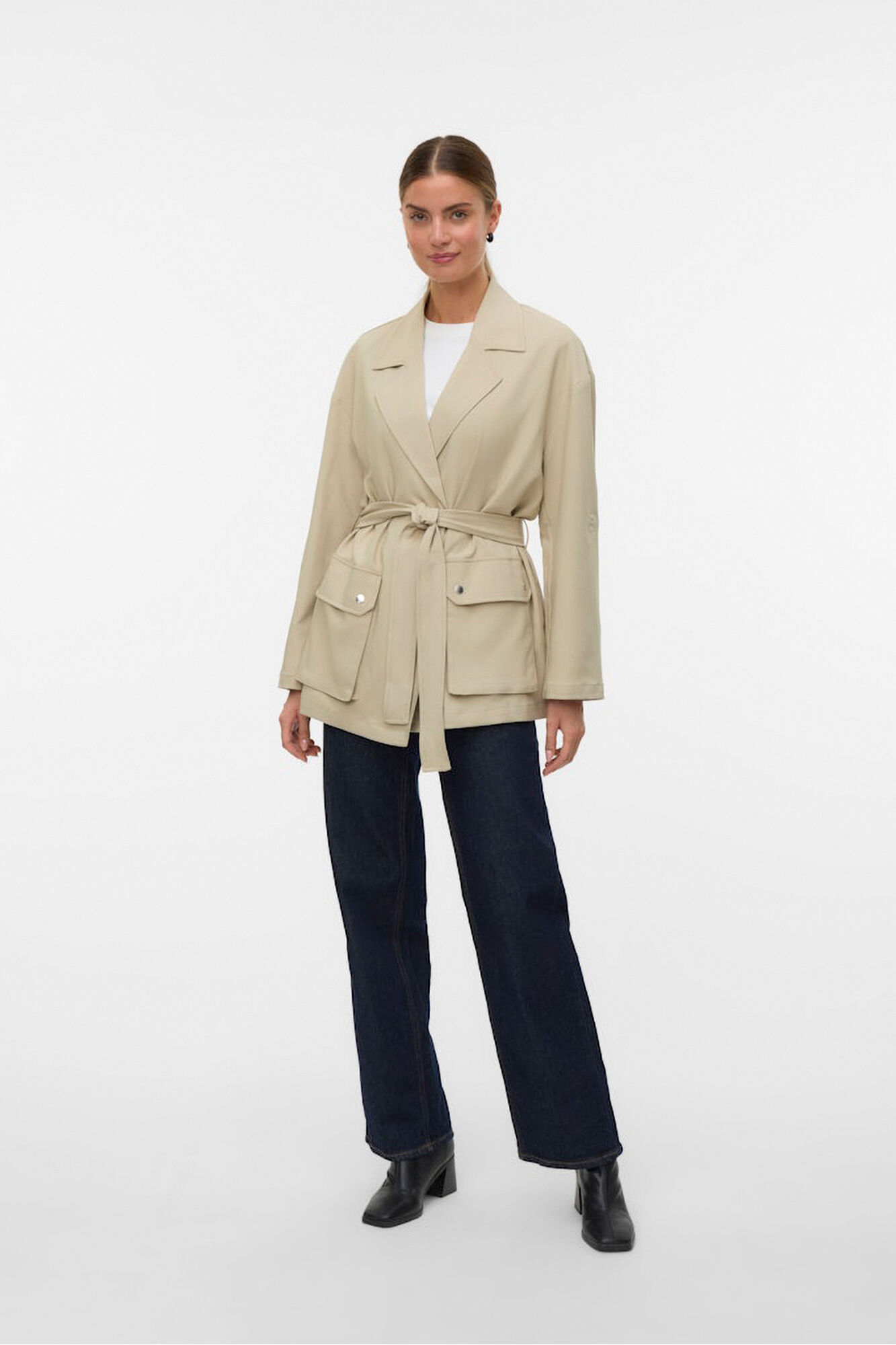 Vero Moda Chaqueta fina cuello de solapa