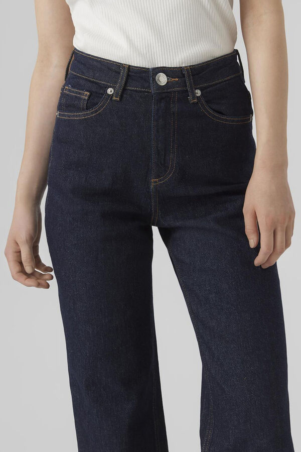 Vero Moda Pantal&oacute;n vaquero ancho Azul marino