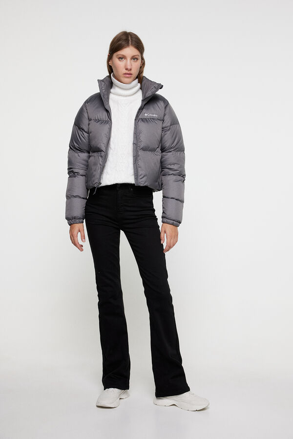 Columbia Casaco acolchoado curto da Columbia Puffect™ para mulher Cinzento