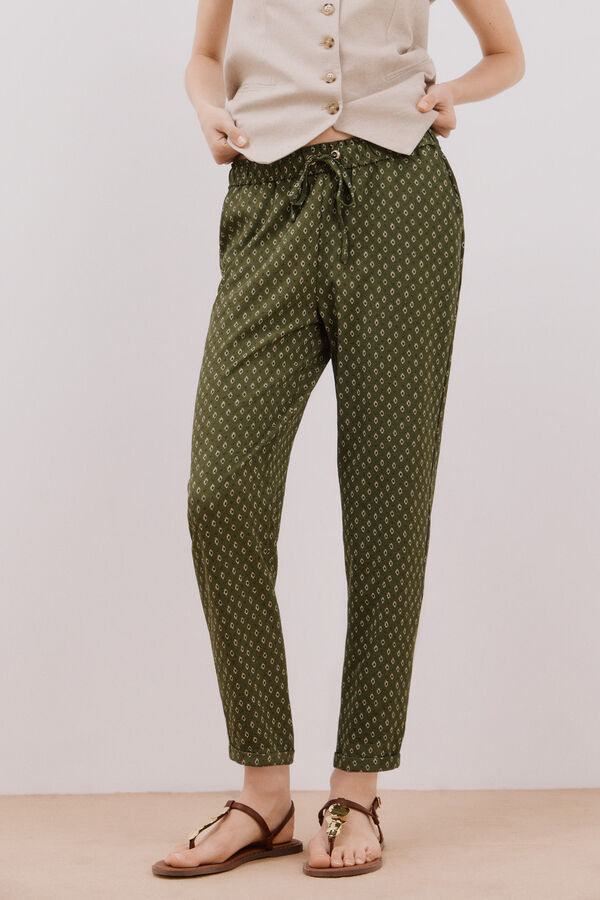 Cortefiel Cal&ccedil;as muito flu&iacute;do Multicolorido