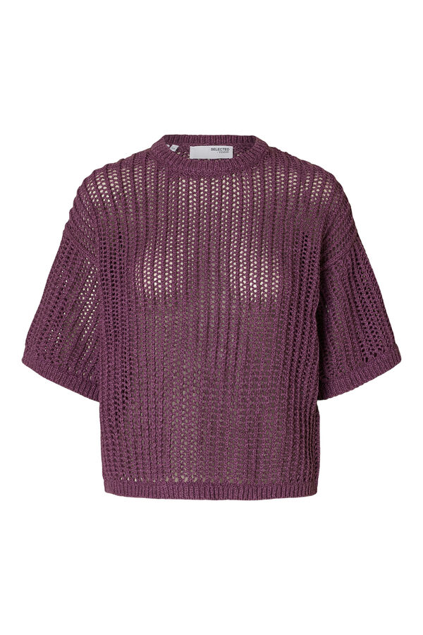 Selected Femme Top de malha Roxo