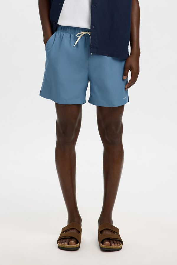 Selected Ba&ntilde;ador liso Azul