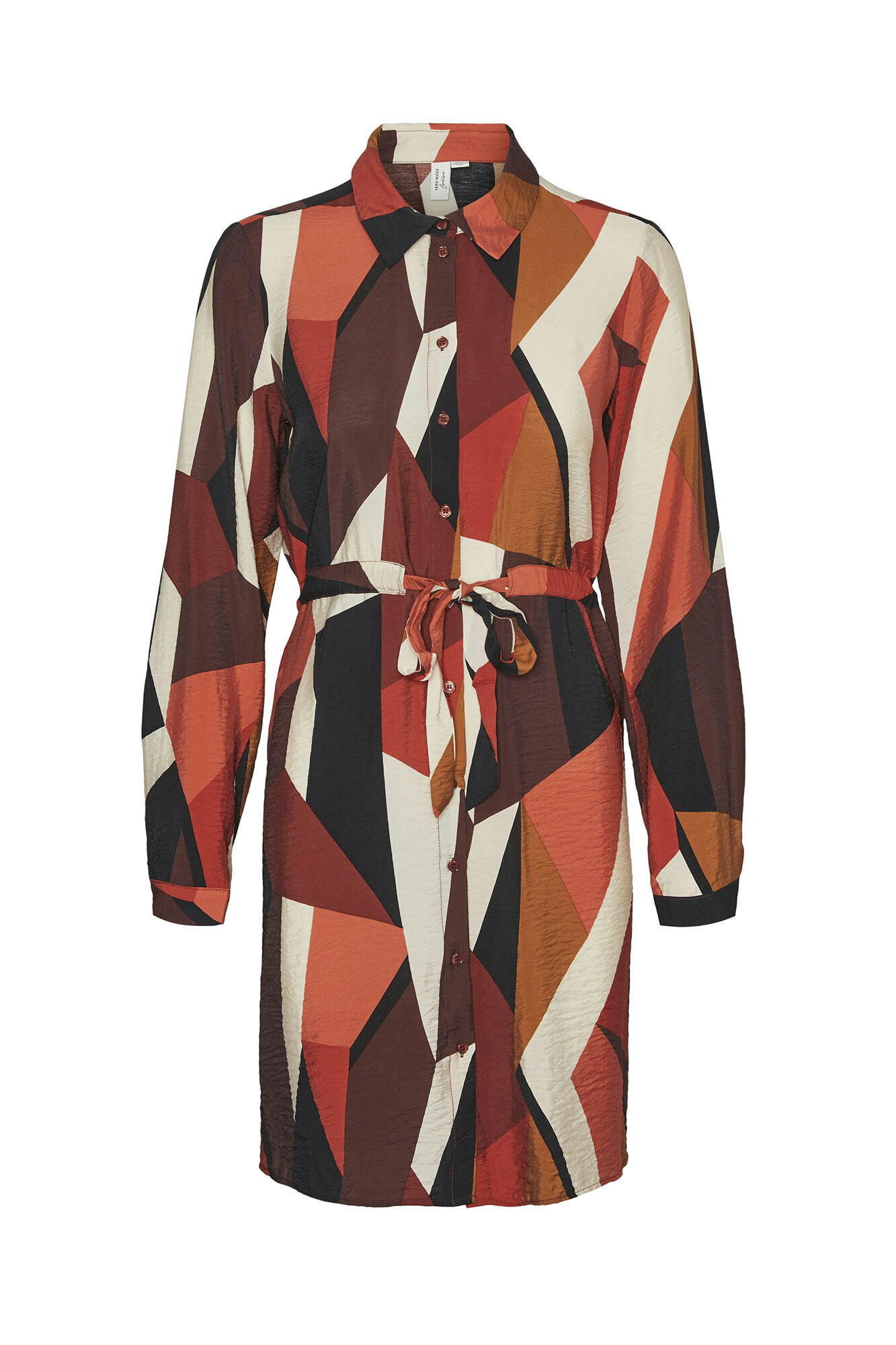 Vero Moda Vestido corto camisero manga larga