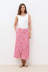 Caroll Saia longa estampada Multicolorido