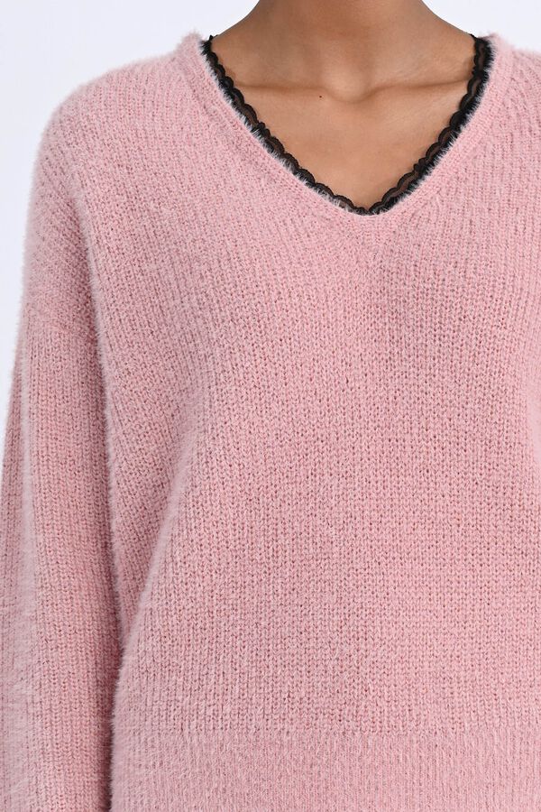 Molly Bracken Camisola de manga comprida com renda Subiu