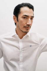 OOTO Camisa de popelina de manga comprida Branco