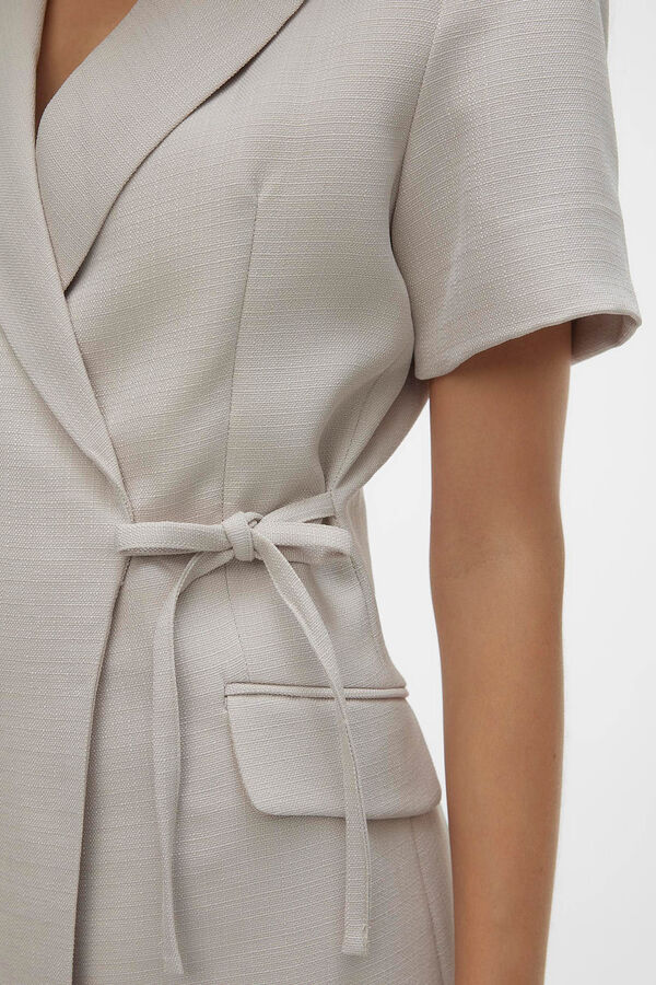 Vero Moda Vestido curto cruzado  Cinzento