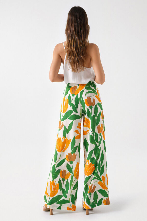 Salsa Jeans Pantalones palazzo de talle alto Rosa