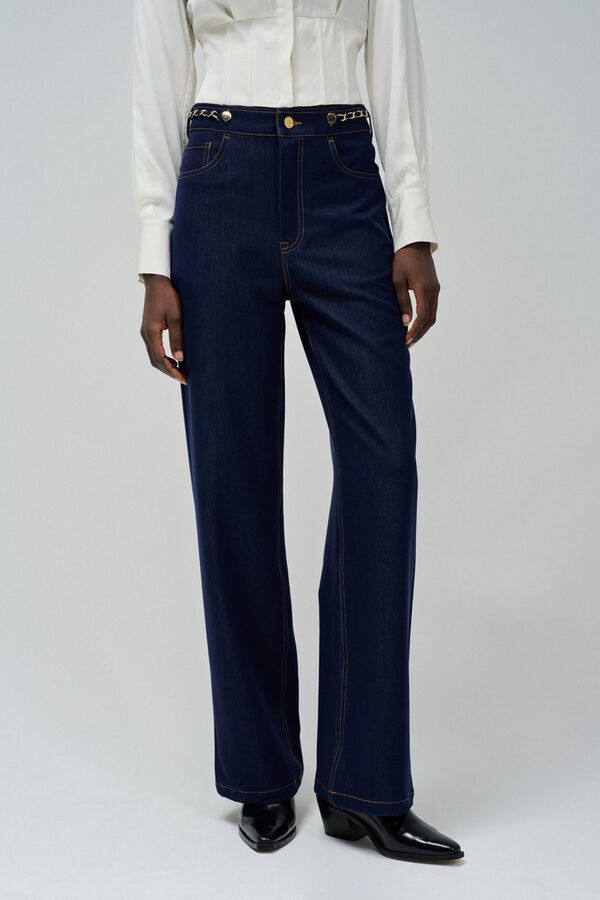Salsa Jeans Jeans ligero con cadena Azul
