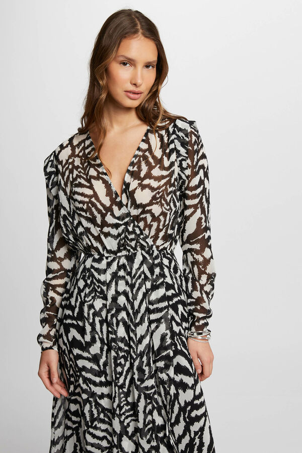 Morgan Vestido comprido estampado Multicolorido