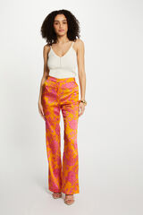 Morgan Pantal&oacute;n ajustado estampado Estampado naranja