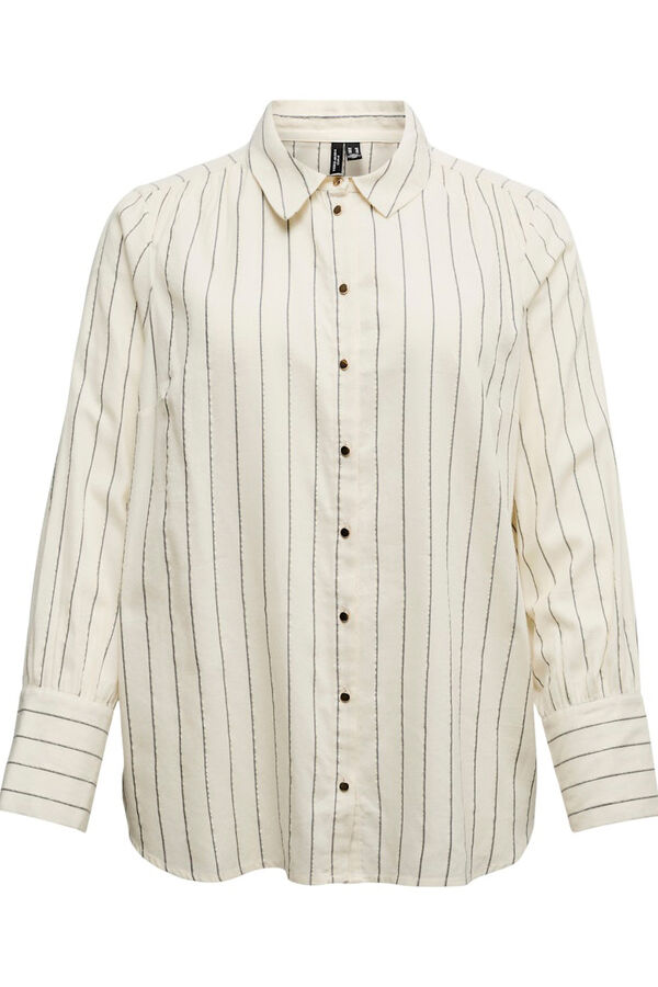 Vero Moda Curve Camisa de manga manga comprida plus size  Tostado
